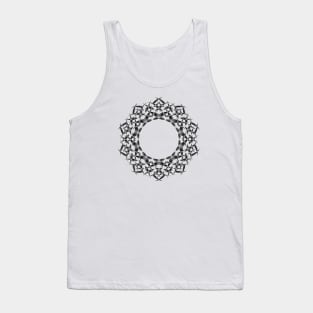 Mandala Flurry Black Tank Top